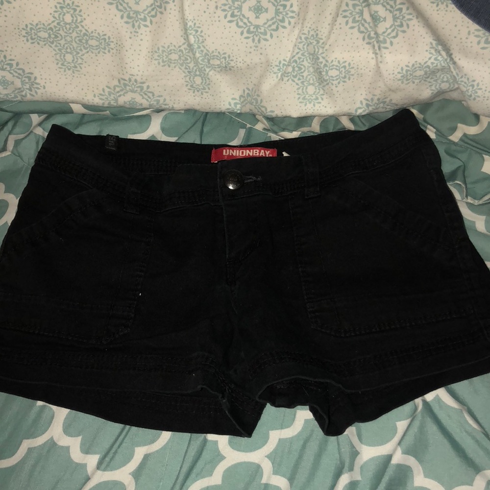 Black Denim Shorts